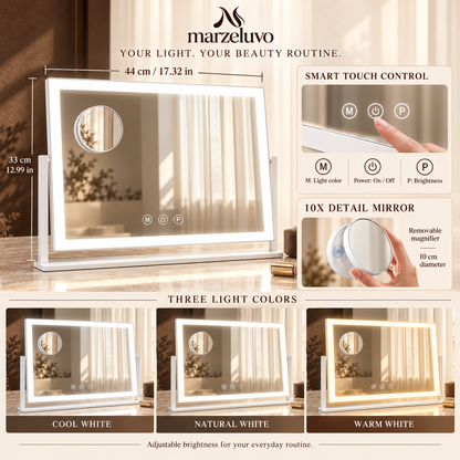 Marzeluvo® Lumi View LED Vanity Mirror
