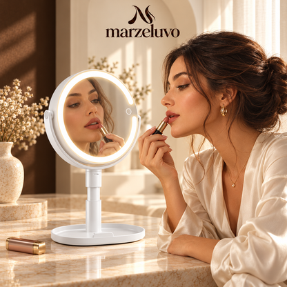 Marzeluvo® Duo Detail 1X/20X Rechargeable Makeup Mirror