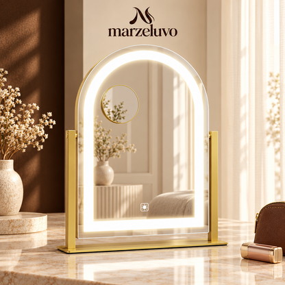 Marzeluvo® Golden Arch LED Vanity Mirror